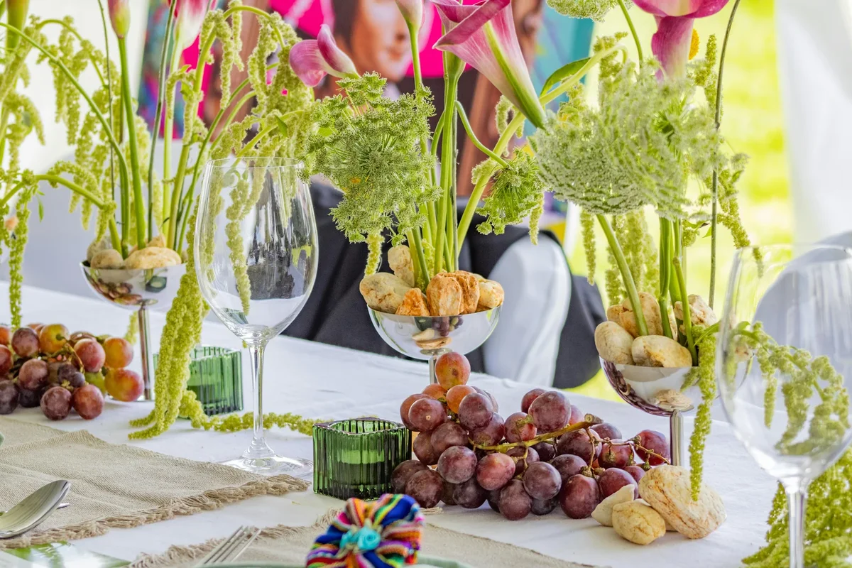 décoration table beaujolais nouveau